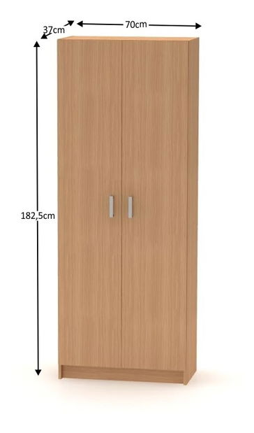 Policová skriňa Breanna 7 BE07-004-00 (buk)