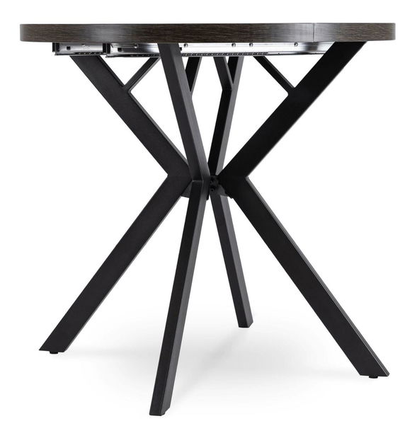 Rozkladací jedálenský stôl Desistir (čierna) (pre 4-8 osôb)