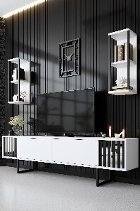 Mobilier living Chromatic (Alb + Negru)