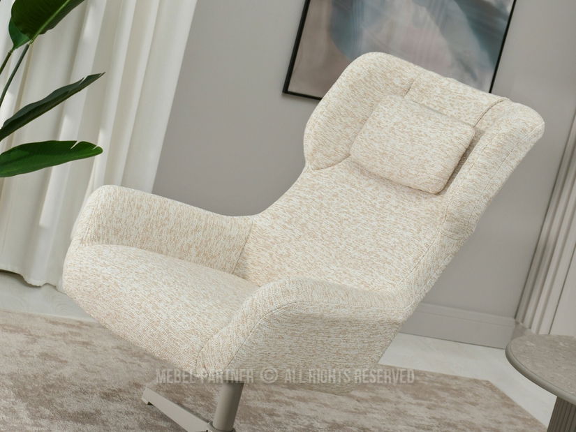 Kreslo Irma (krémová + béžová)