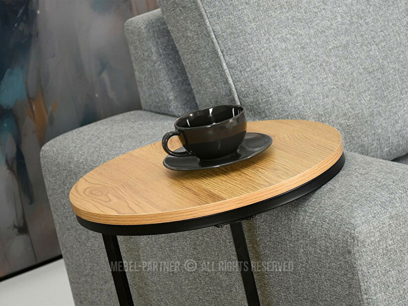 Măsuță de cafea Corden (stejar + negru)