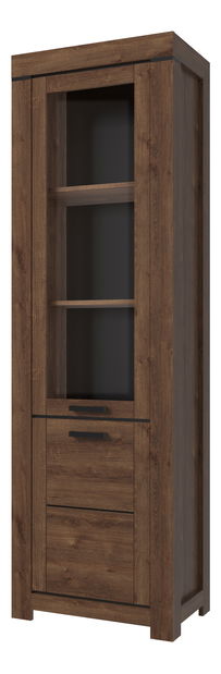 Vitrina Britt 1D1W (hrast smeđi)