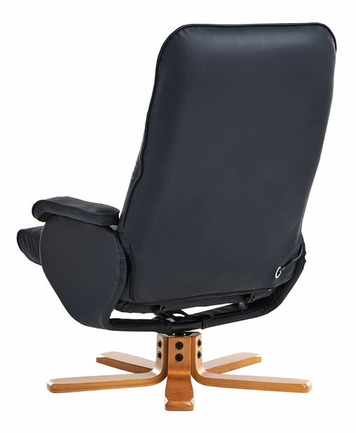 Masszázsfotel REALP (műbőr) (fekete)