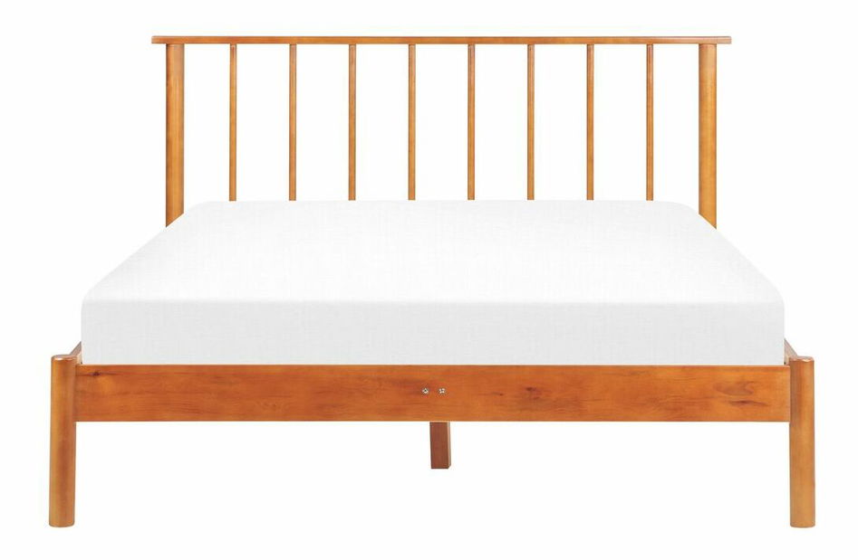 Franciaágy 140 cm Clinton Bonell (bordó) (ágyráccsal és matraccal, és tárolóhellyel)