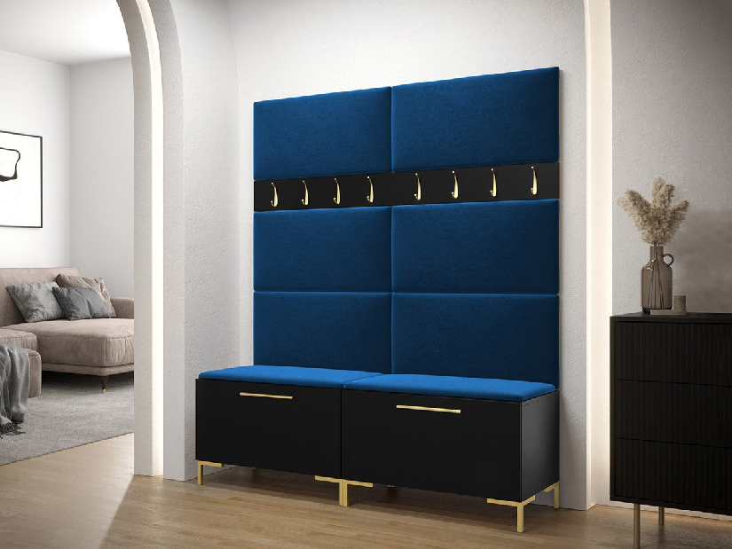 Set mobilier pentru hol Mirjan Frisala II (negru + Manila 26) *lichidare stoc