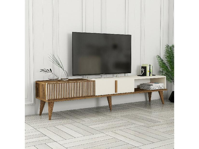 TV asztal/szekrény Tepeve (dió + krém) 