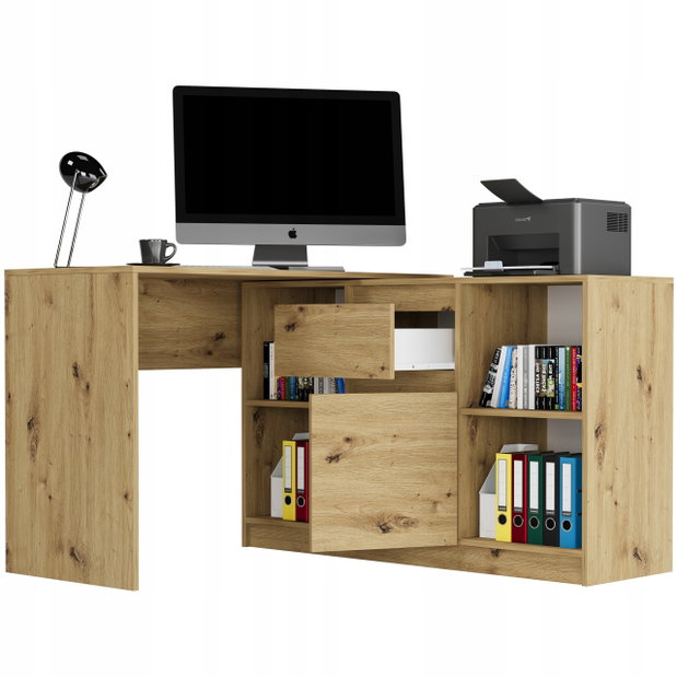 Rohový PC stolík Nokru (artisan)
