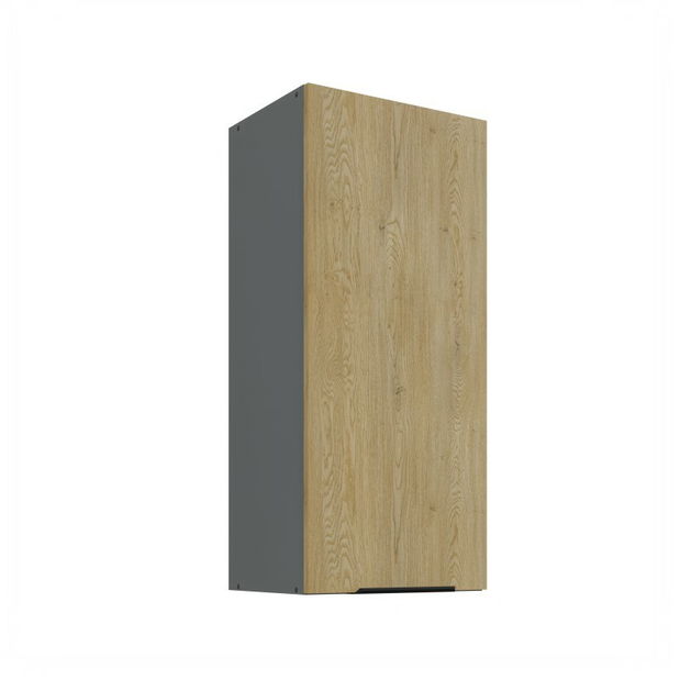 Dulap superior de bucătărie Carminia 40 G-90 1F (stejar cremona + antracit)