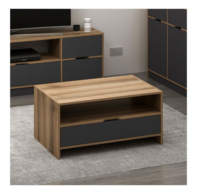 Dohányzóasztal Simabu 2 (dió + antracit) 