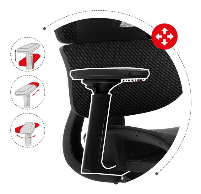 Játék szék Cruiser 8 (fekete + karbon)