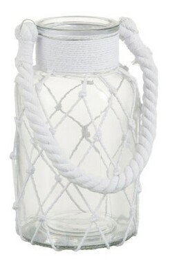 Svietnik Jolipa Silky Boho (15x15x26cm) (Biela)