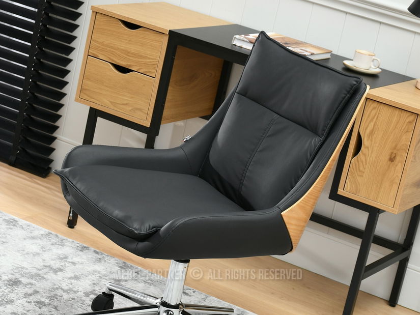 Irodai fotel Leoss (fekete)