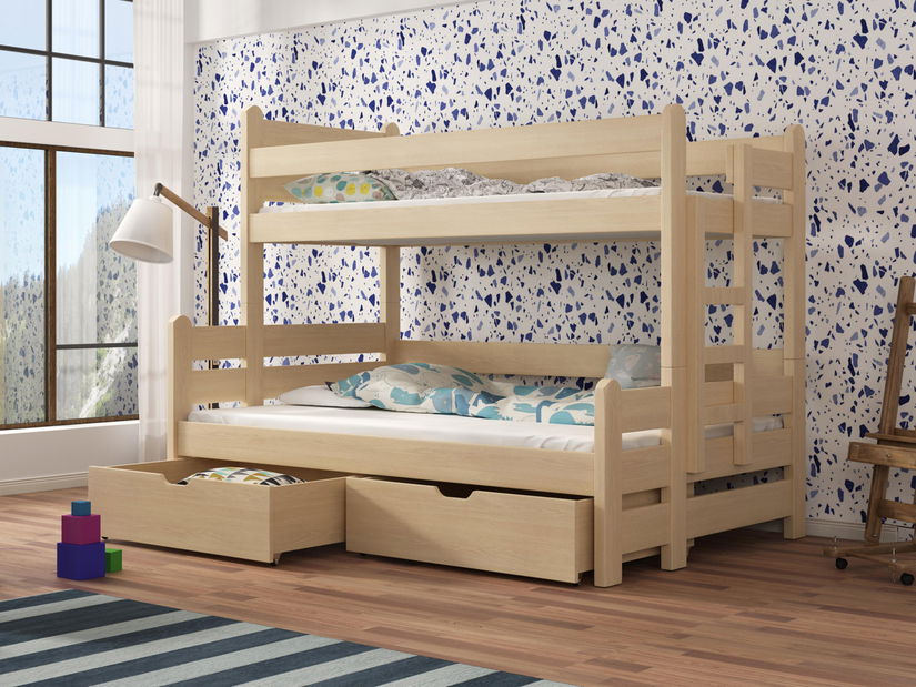 Emeletes gyerekágy 90 cm Billi (fenyő)