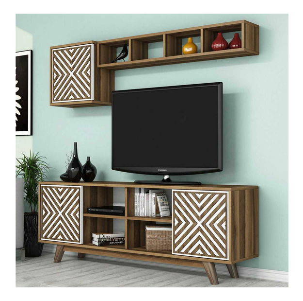 Nappali fal Ivonne (dió + fehér)