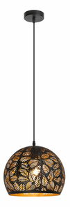 Závesné svietidlo Manorca 2276 (čierna + zlatá)