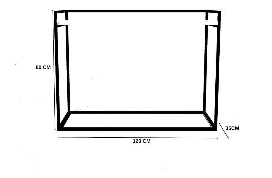 Konzolový stolík Isis (čierna)