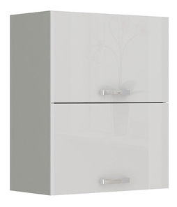 Gornji kuhinjski ormarić Milo  60 GU-72 (siva + bijeli sjaj)