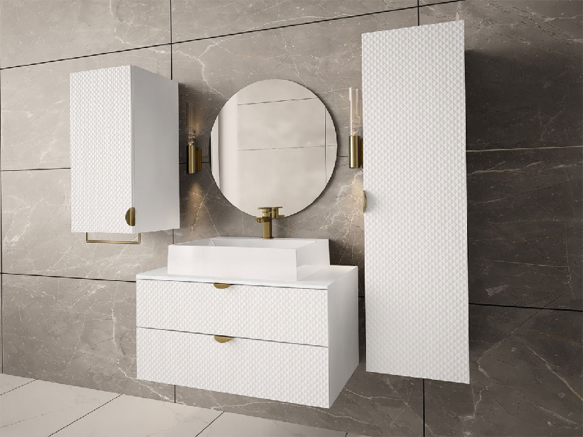 Fürdőszoba bútor I Bolero (fehér) (szifon nélkül)
