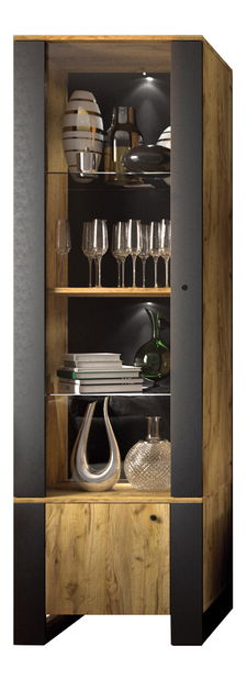 Vitrină Wayne (Stejar craft auriu)