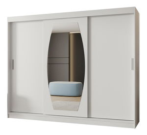 Ruhásszekrény 250 cm Rosaria (fehér) 