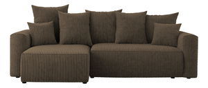 Rohová sedačka Denia (L) (tmavohnedá)