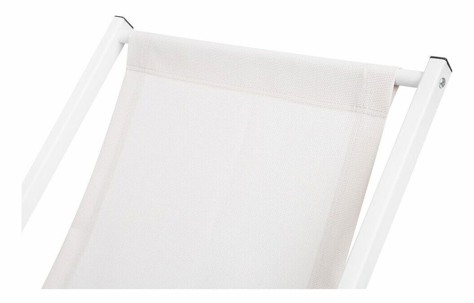 Záhradné lehátko Loci (krémovo biela)