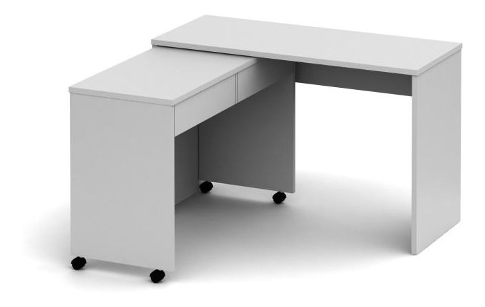 Széthúzható számítógépasztal Perto New (fehér) *bazár