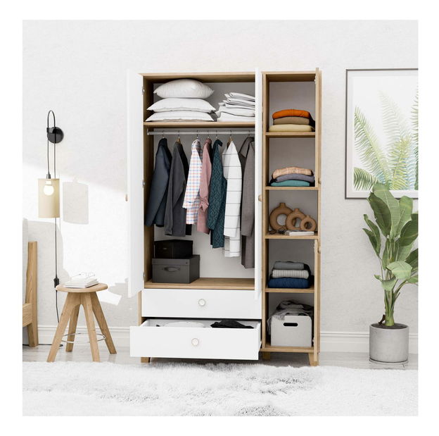 Dulap de haine Lizin 36 (Stejar alb)