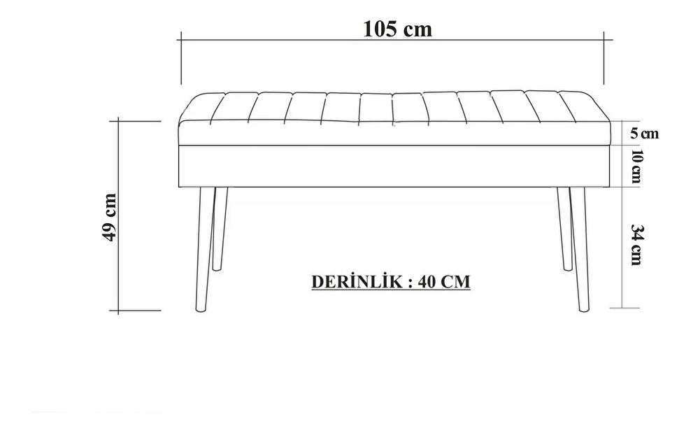 Mobilier Hol Beside 49 (alb + verde) 