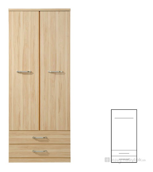 Šatníková skriňa BRW INDI