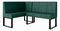 Rohová lavica Bernio 140x200 (tmavozelená) (L)