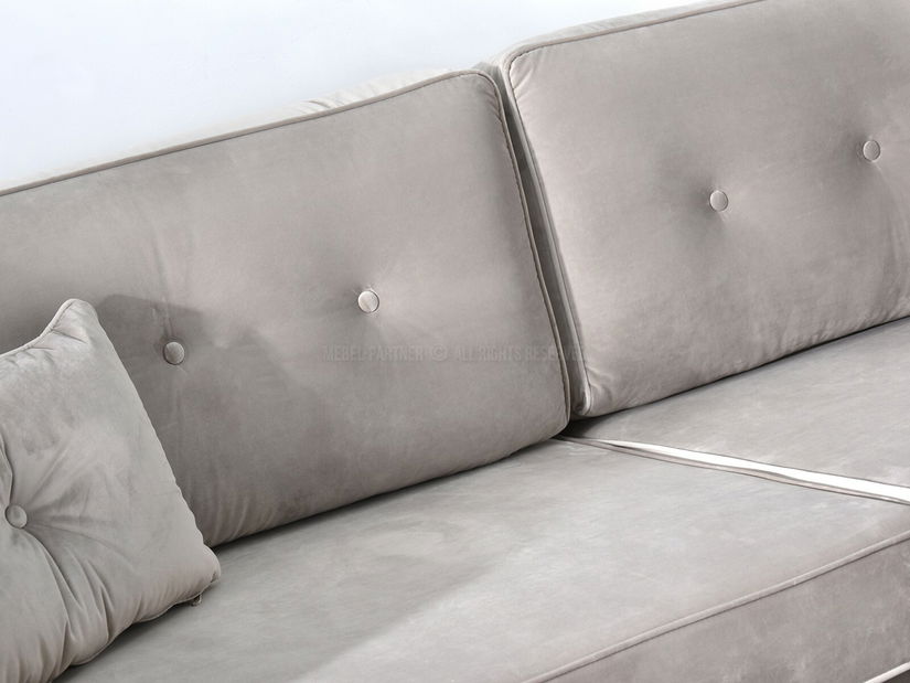 Kétszemélyes kanapé Bacteria (bézs + fekete)