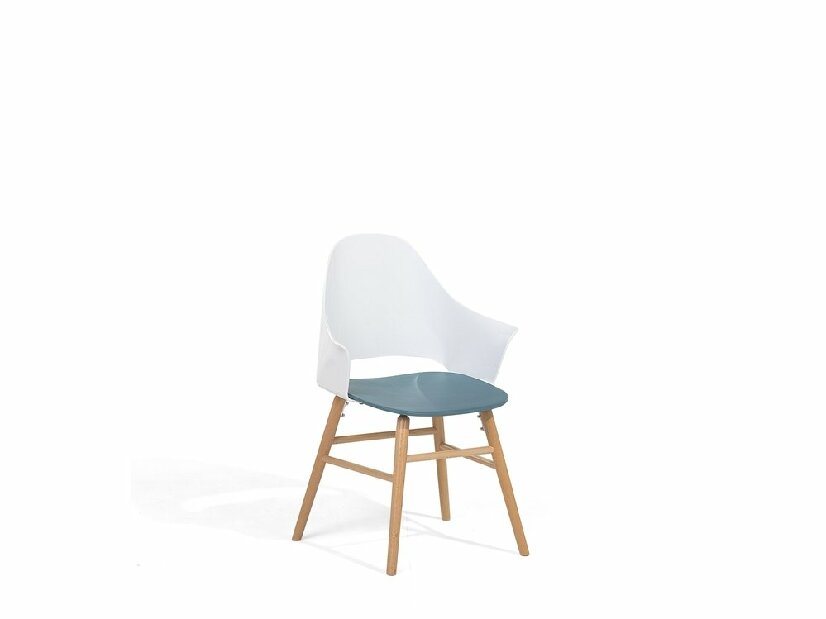 Jedálenská stolička Buton (bielo modrá)