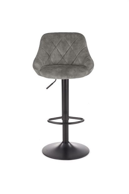 Scaun tip bar Henrietta (gri + negru)