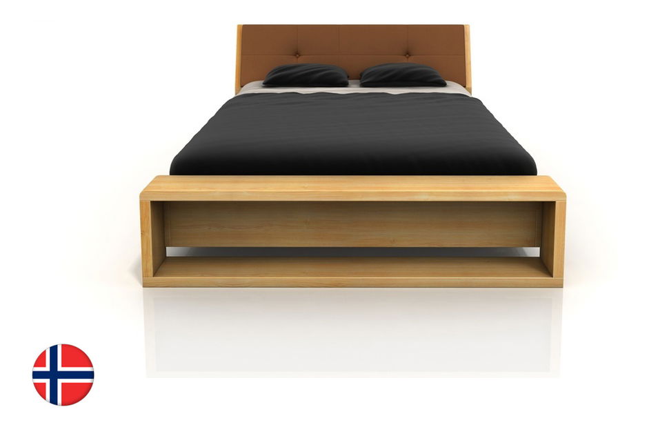 Manželská posteľ 200 cm Naturlig Ervik (borovica) (s roštom)