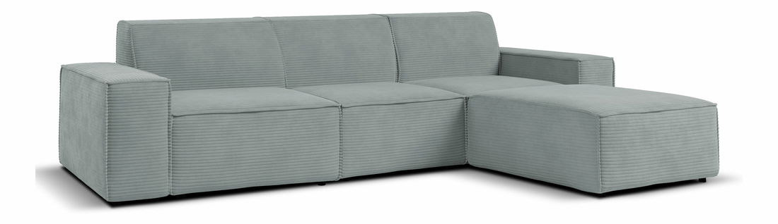 Kutna garnitura Cuboid L (siva) (D)