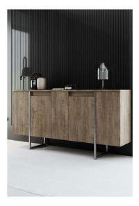 Szekrény Luna (dió + ezüst)