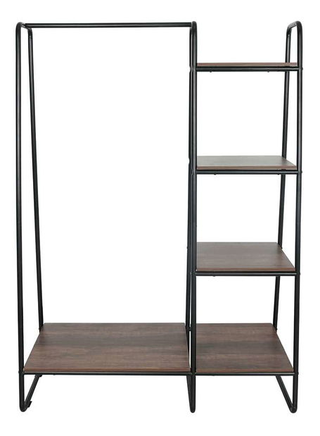 Organizator pentru dulap Fringe (negru + nuc)