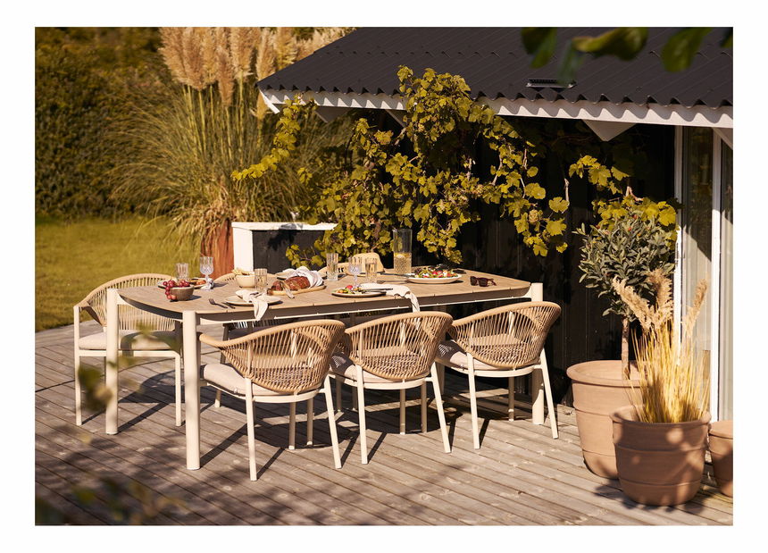 Set od 3 saksije Crtanje (smeđe)