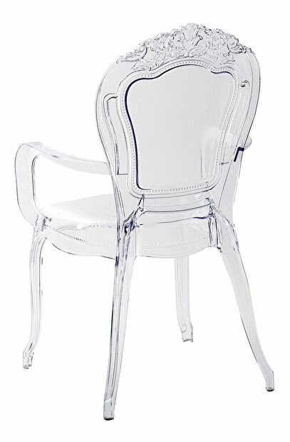 Set 2 buc. scaune de sufragerie VITTON II (transparent)
