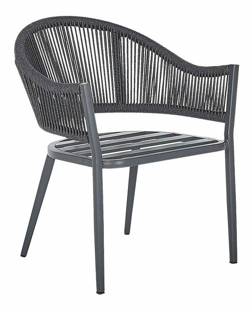 Set 2 ks. záhradných stoličiek Millet (tmavosivá)