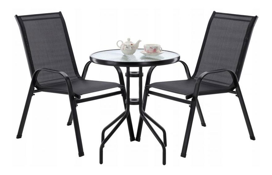 Erkély szett Terry (fekete)