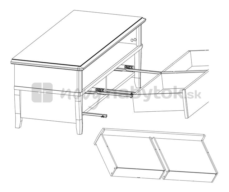 Masă TV Orland RTV1S/140 (cireș orlando)