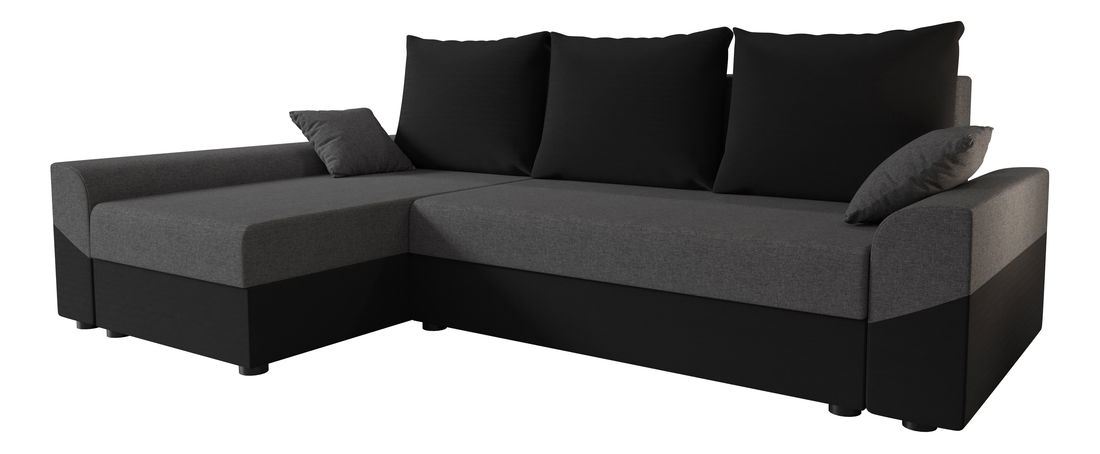 Kutna garnitura Dusk L (siva + crna) (L)