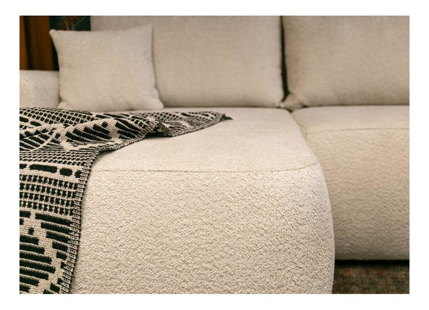 Rohová sedacia súprava v tvare U Olivo U (P) (béžová + čierna)