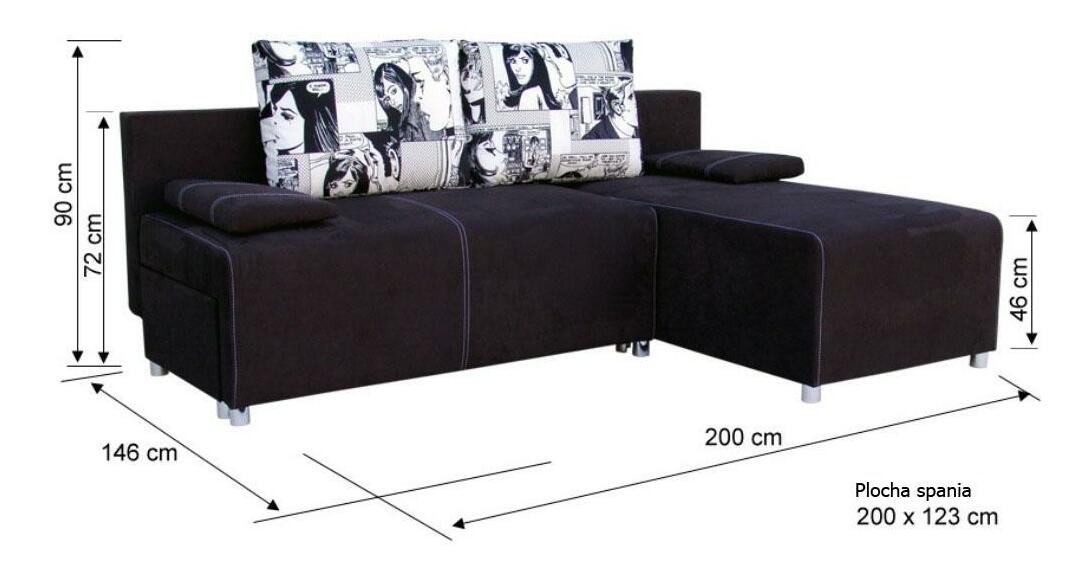 Sarok kanapé Barb (bézs + Paris párnák)