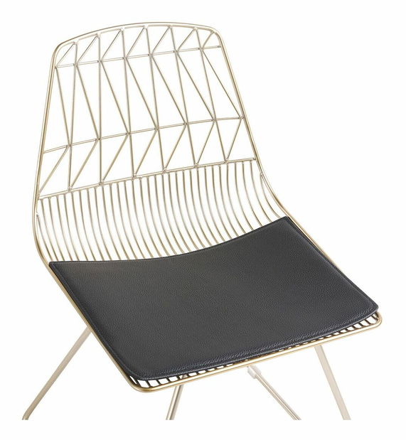 Set 2 buc. scaune pentru sufragerie Harlem (auriu)