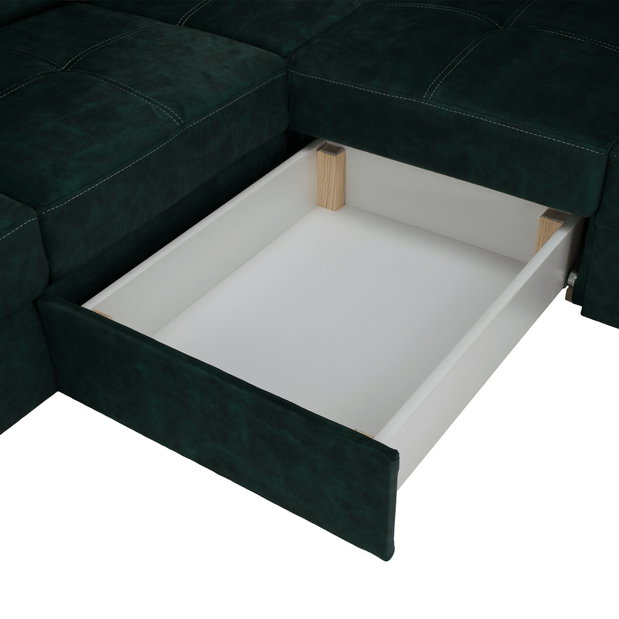 Rohová sedacia súprava Maiga BIG (smaragdová) (P)