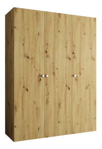 Dulap de haine 150 cm Parna 1 (Stejar artisan + Argintiu)