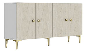Dulap Sipy 150 (alb + travertin + auriu)